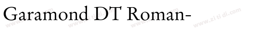 Garamond DT Roman字体转换